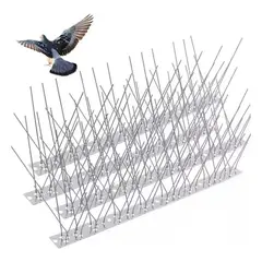 ESHOPANGIE - Pack 10 Púas Repelentes Palomas Anti Aves Ahuyentador Metalico