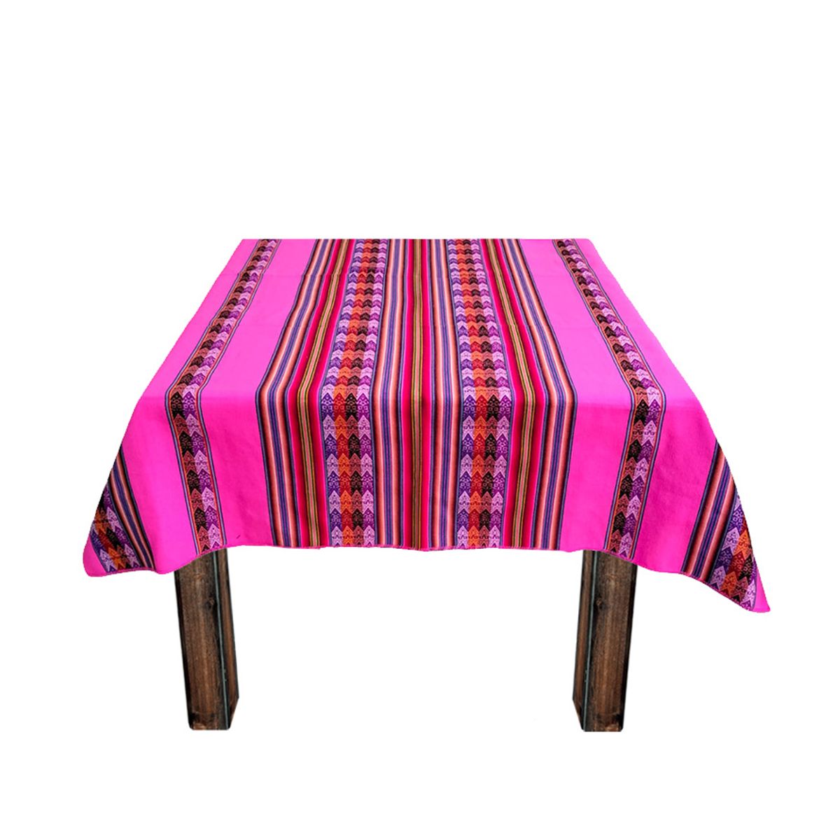 GENERICO - Manta Andina 1.20 X 1.10 Cm Mantel Andino - Rosa Chicle