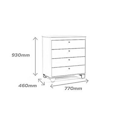 Imagen 2 del producto Cómoda Zupi Blanca Kidscool