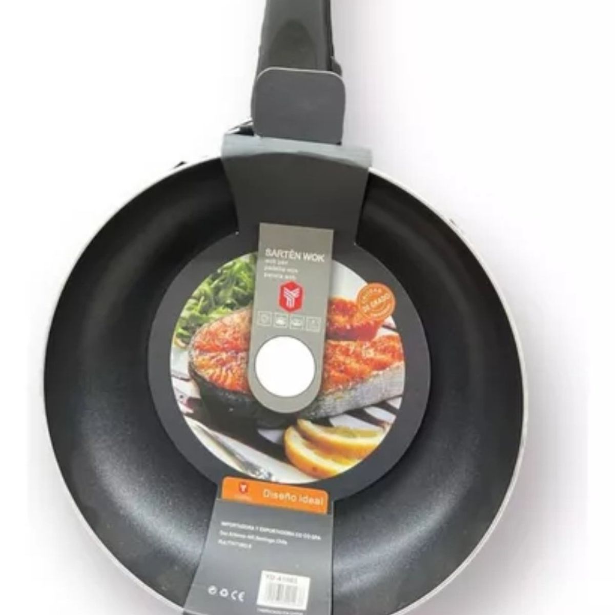 OEM - Sartén Wok De 28 cm Negro Antiadherente