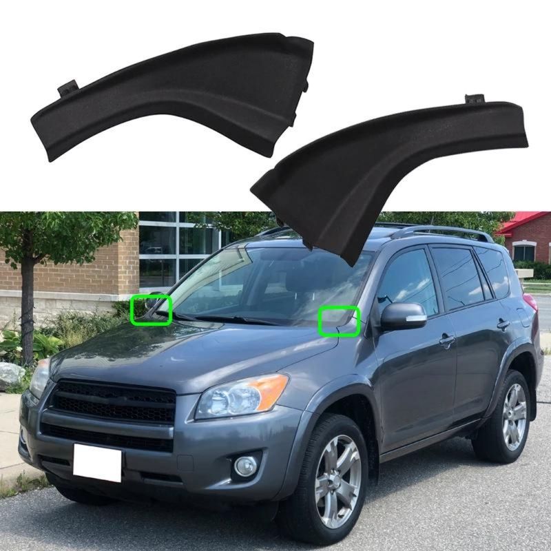 GENERICO - Par Molduras Parabrisas Toyota Rav4 2006 Al 2012 (der. Izq.)