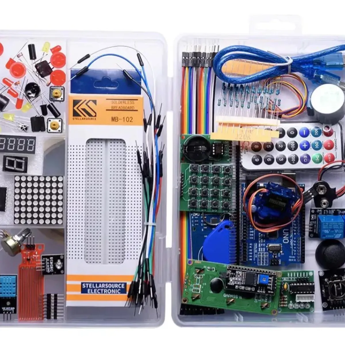 HELLBOT - Kit Arduino Robotico Rfid 39 Componentes Mas Completo Armar