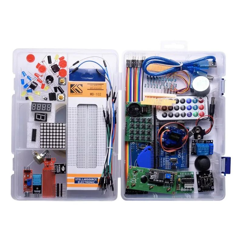 HELLBOT - Kit Arduino Robotico Rfid 39 Componentes Mas Completo Armar