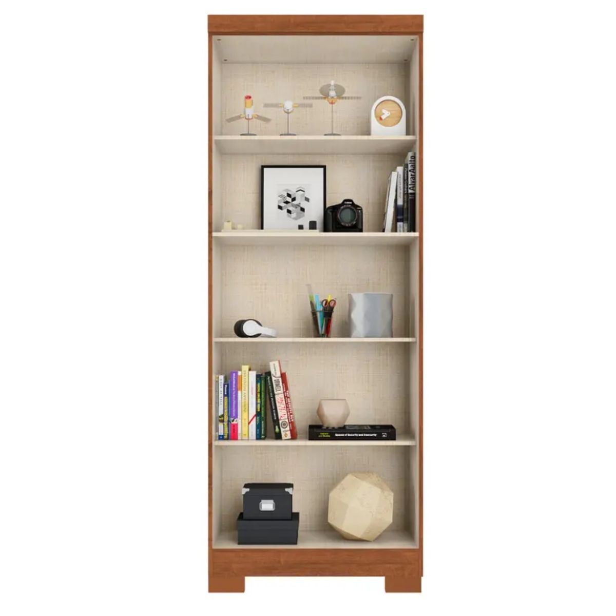 BE DESIGN - Estante Con Puertas Multiuso Negro Mate Zanzini