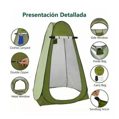 Imagen 2 del producto Carpa Camping Vestidor Baño Portátil Viajera Automática