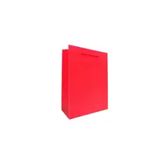 GENERICO - Bolsa de regalo roja 31x40x12cm
