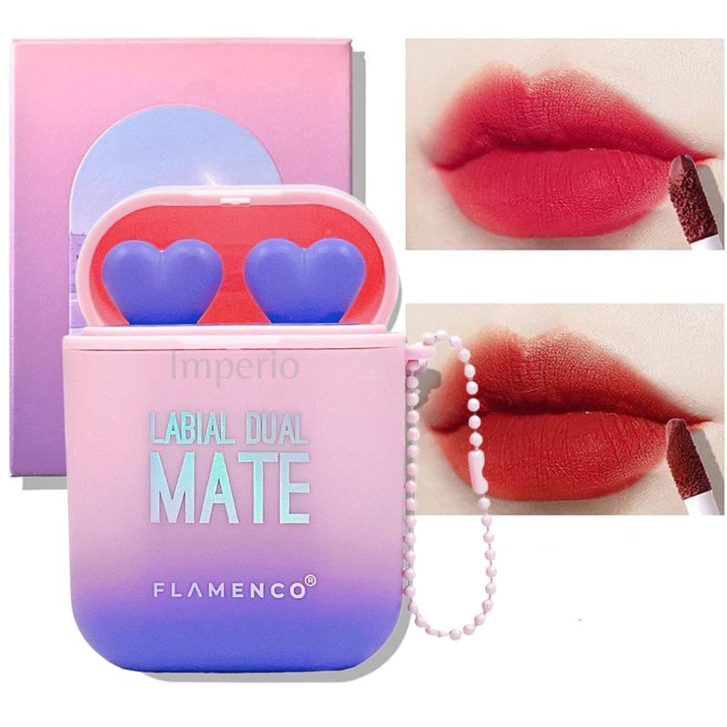 FLAMENCO - Labial Dual Matte Larga Duración
