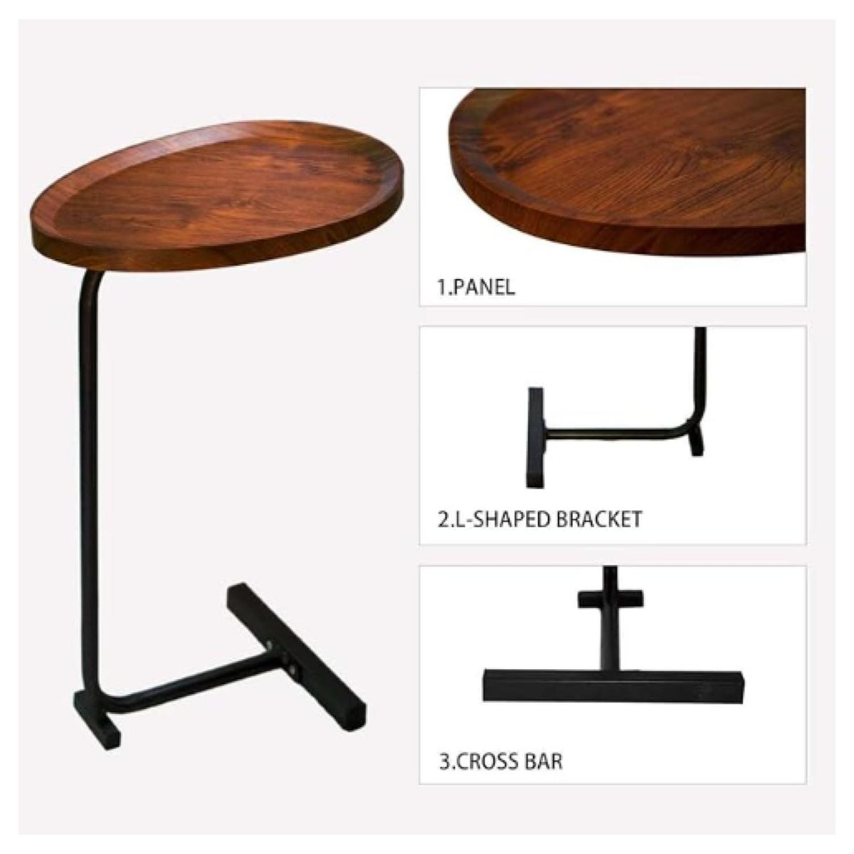 GENERICO - Mesa De Centro Lateral O Velador Living Vanguardia Multiuso