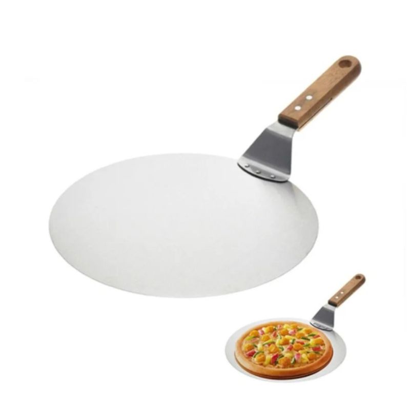 OEM - Espátula Pala Redonda Para Pizza Acero Inoxidable
