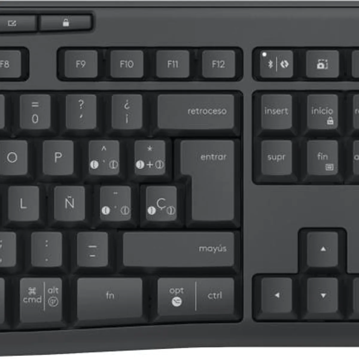 LOGITECH - Kit Teclado y Mouse MK370 RF inalámbrico QWERTY Grafito