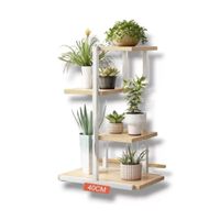 Macetero Para 5 Macetas Estante Jardinera Huerto Plantas B