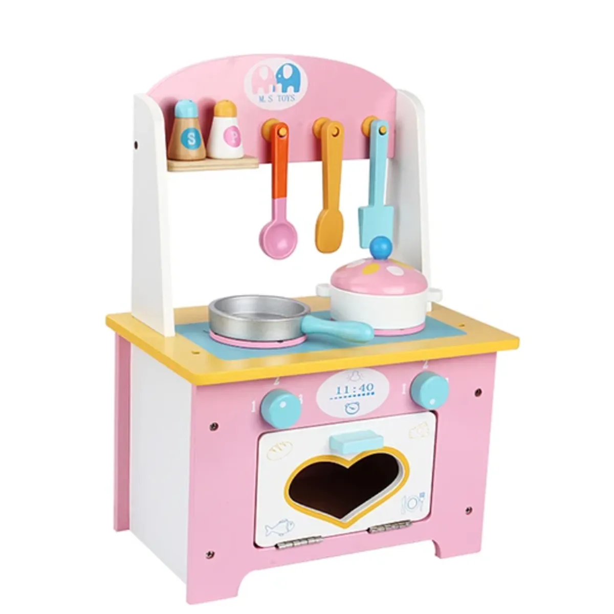 KIDSCOOL - Cocina De Madera Love Rosada