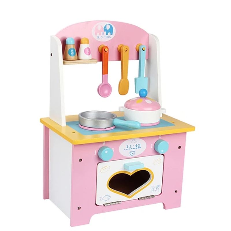 KIDSCOOL - COCINA DE MADERA LOVE ROSADA - KIDSCOOL - 377438