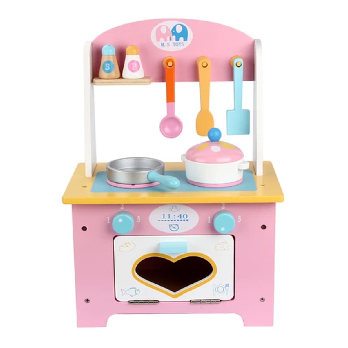 KIDSCOOL - Cocina De Madera Love Rosada