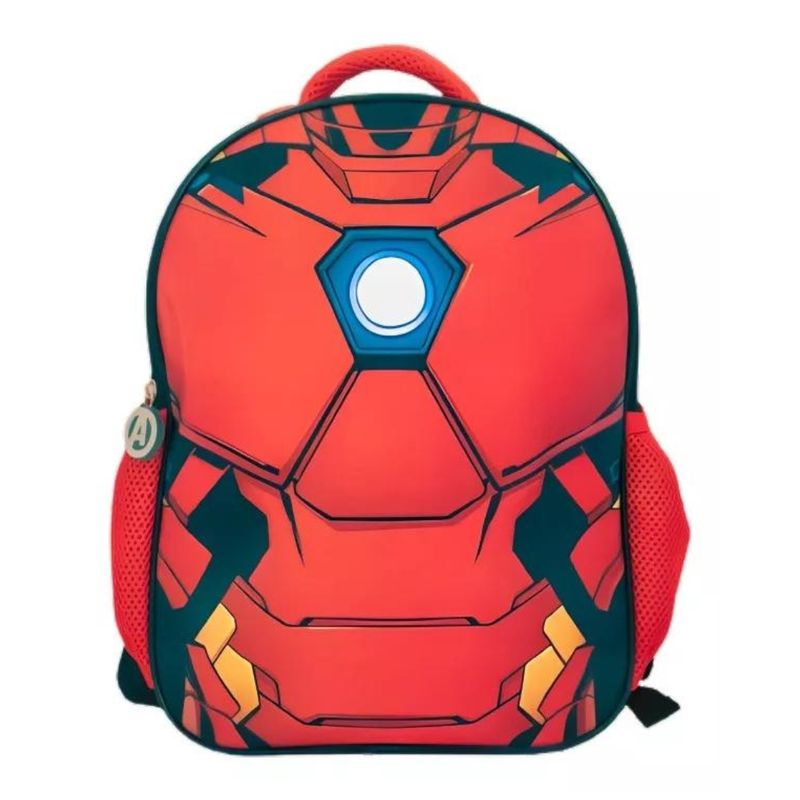 BYINTEK - Mochila Escolar IronMan Rojo para Niños Bolso
