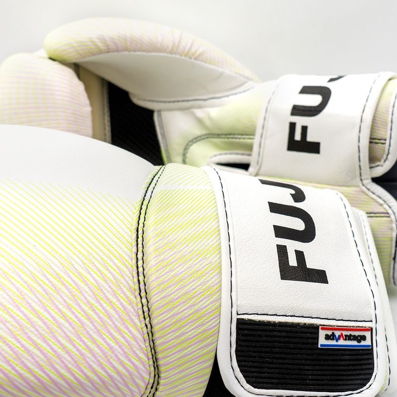 FUJIMAE - Guantes Boxeo Fujimae Box 14oz Advantage Primeskin Blanco V