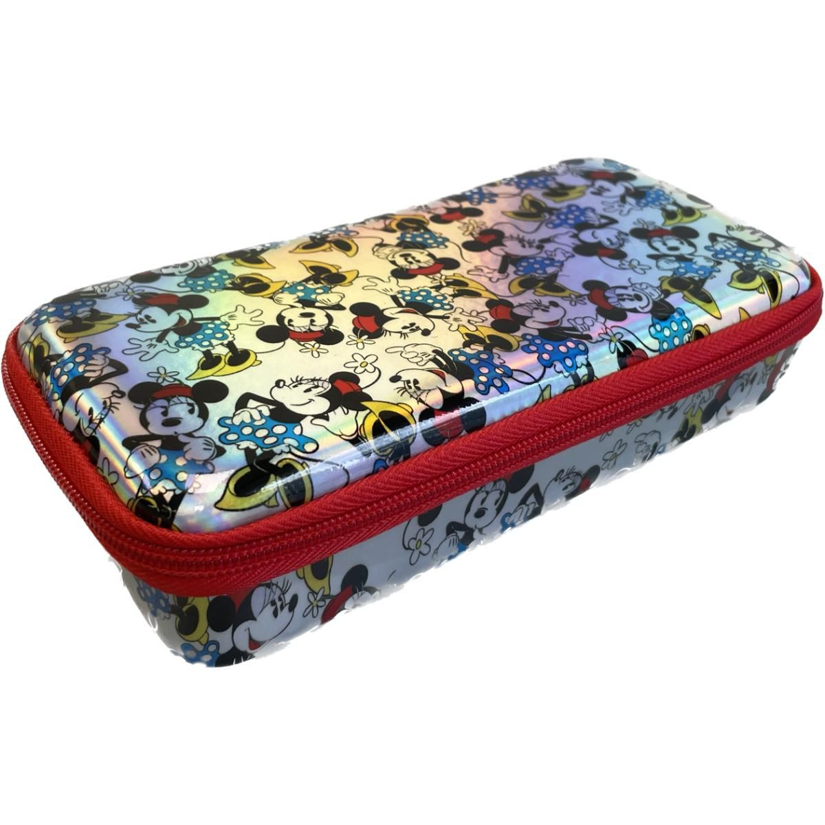 DISNEY - Estuche Escolar Niña Minnie Plateado Disney