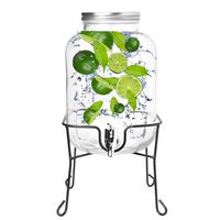 Dispensador De Jugo Con Atril Dispensadores Bebidas Tarro 4l