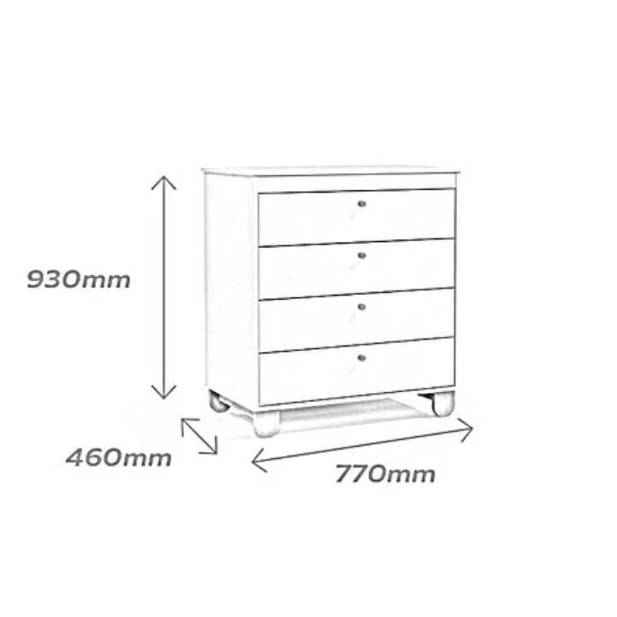 KIDSCOOL - COMODA ZUPI GRIS - KIDSCOOL - 20081