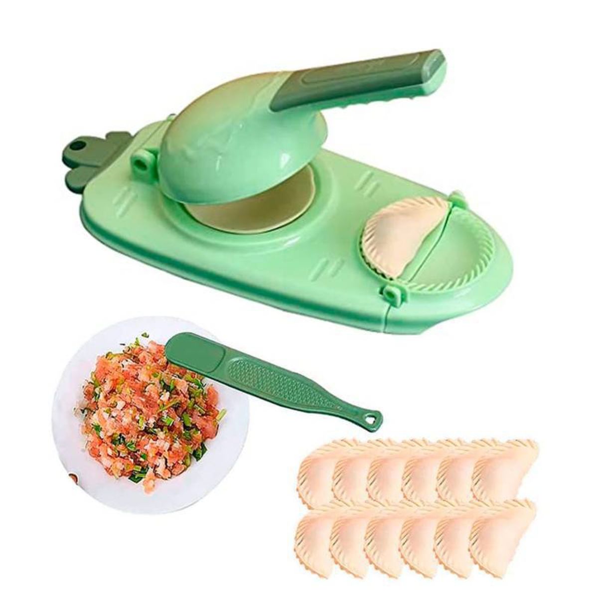 GENERICO - Molde De Hacer Empanadas Multifuncional 2 En 1 Colores Variados