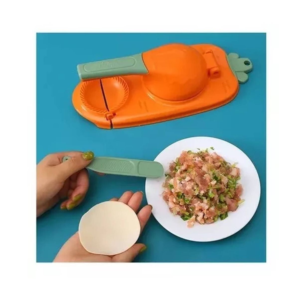 GENERICO - Molde De Hacer Empanadas Multifuncional 2 En 1 Colores Variados