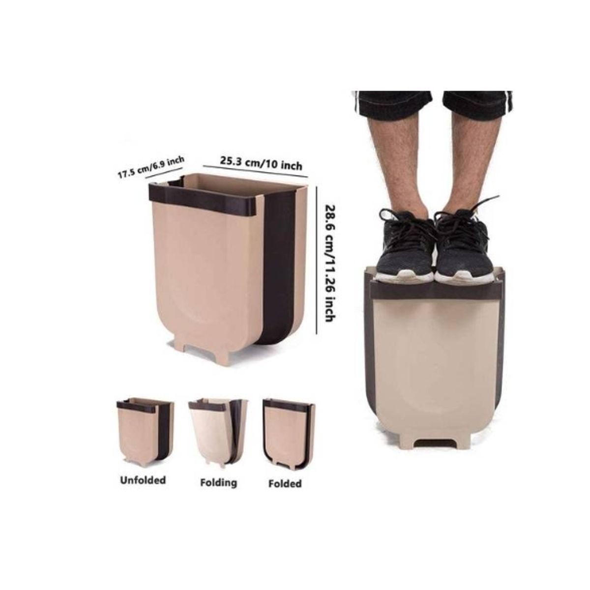 GENERICO - Basurero Plegable Papelero Basureros Plasticos De Cocina