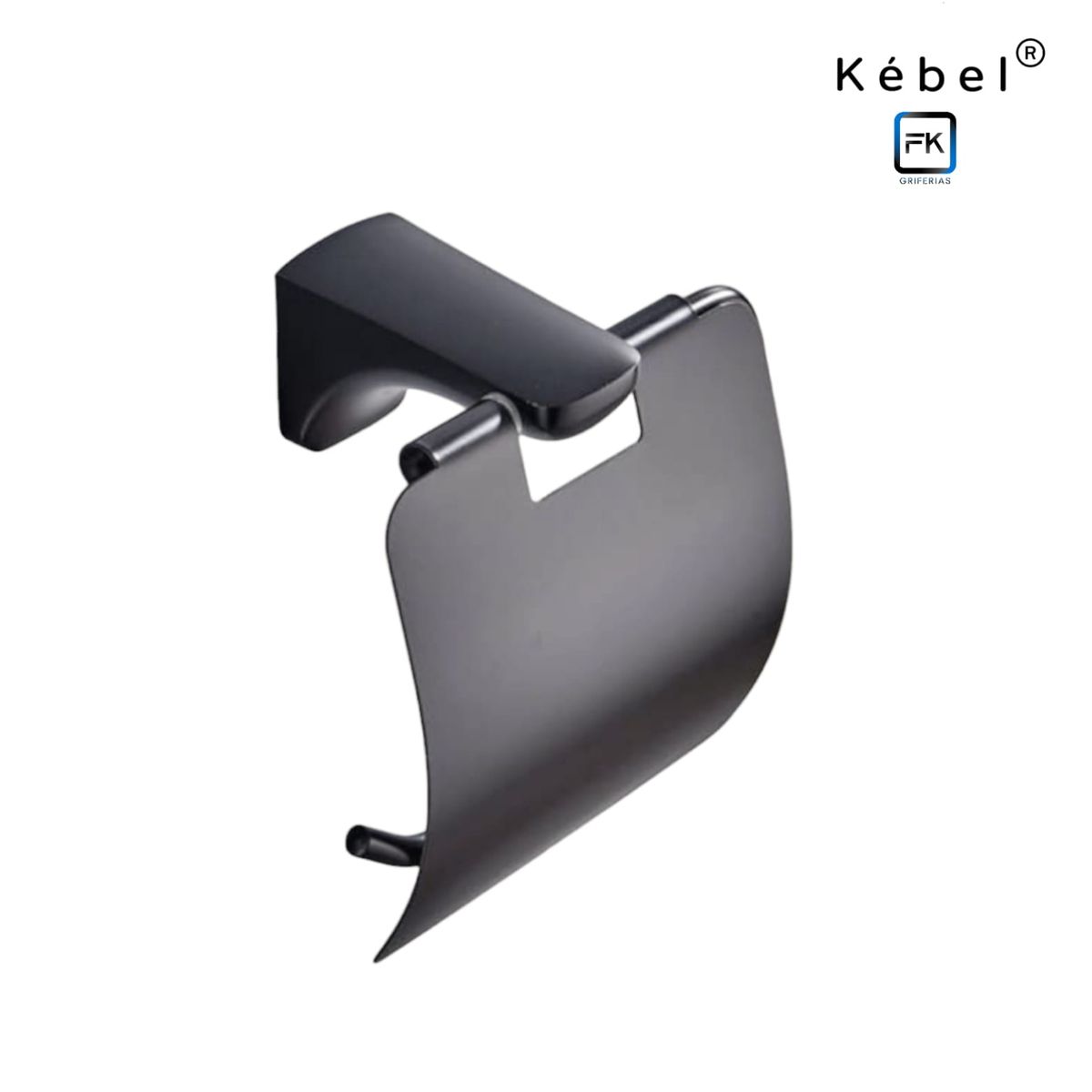 GENERICO - Portapapel Higiénico Modern Black 3170-5B Kébel FK