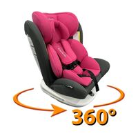 Silla De Auto Giro 360° Rosada 4 Etapas