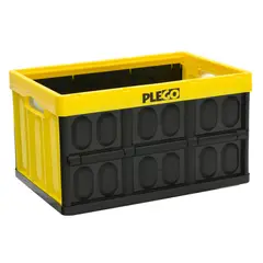 GENERICO - Caja plegable sin tapa amarilla PLEGO