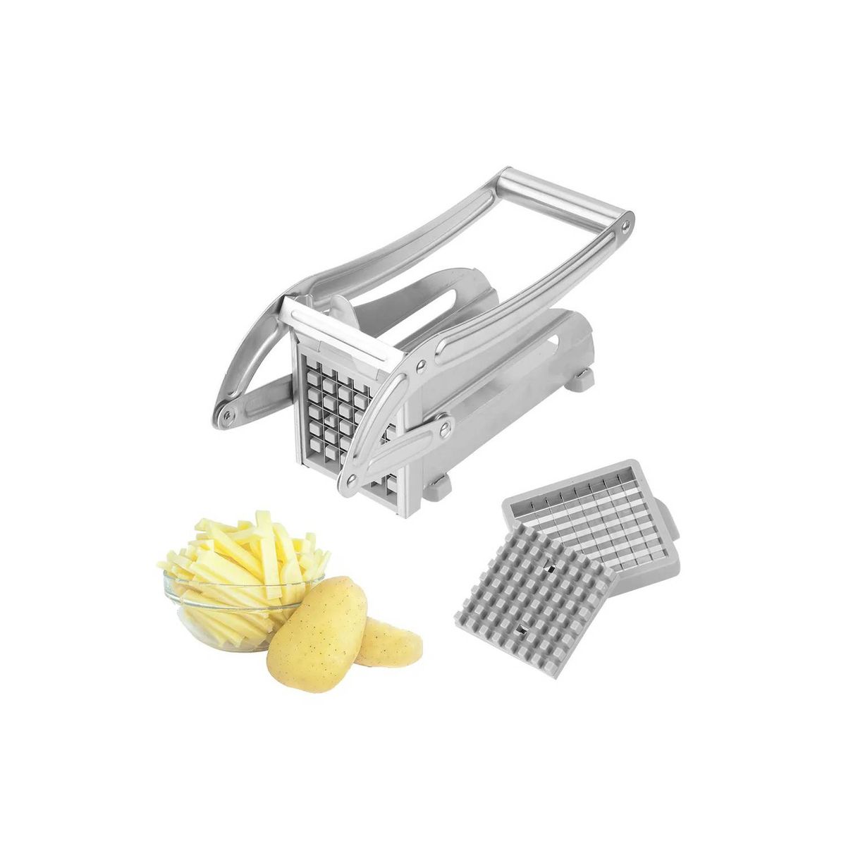 GENERICO - Prensa Para Papas Y Vegetales En Acero Inoxidable Cortador