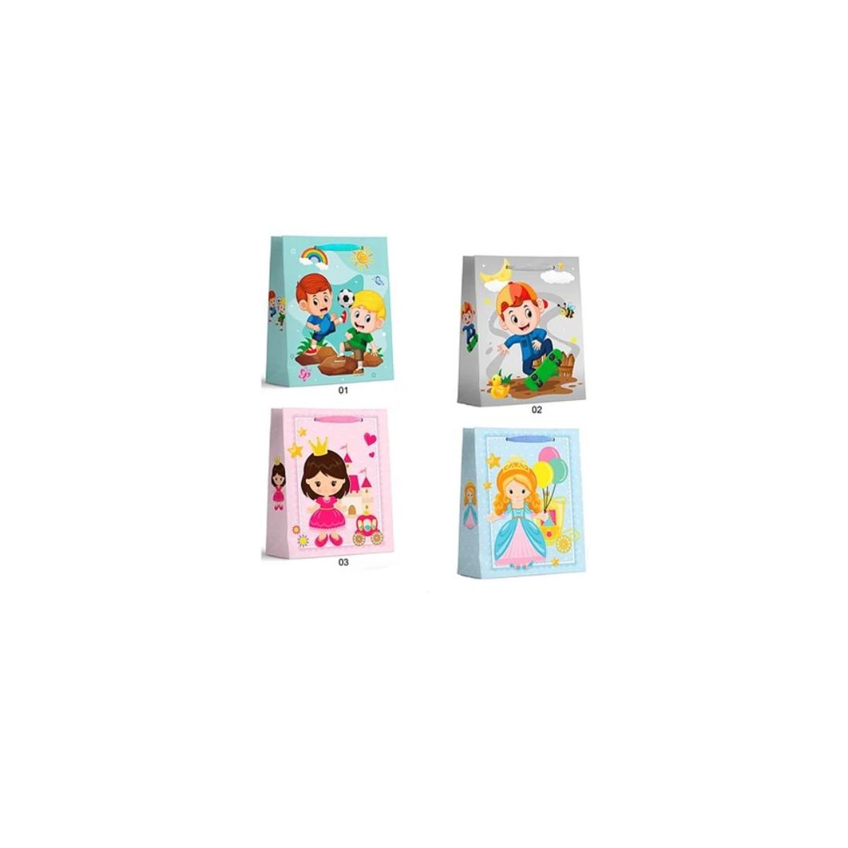 GENERICO - Bolsa De Regalo Princesa Diseño Aleatorio 12x31x40cm