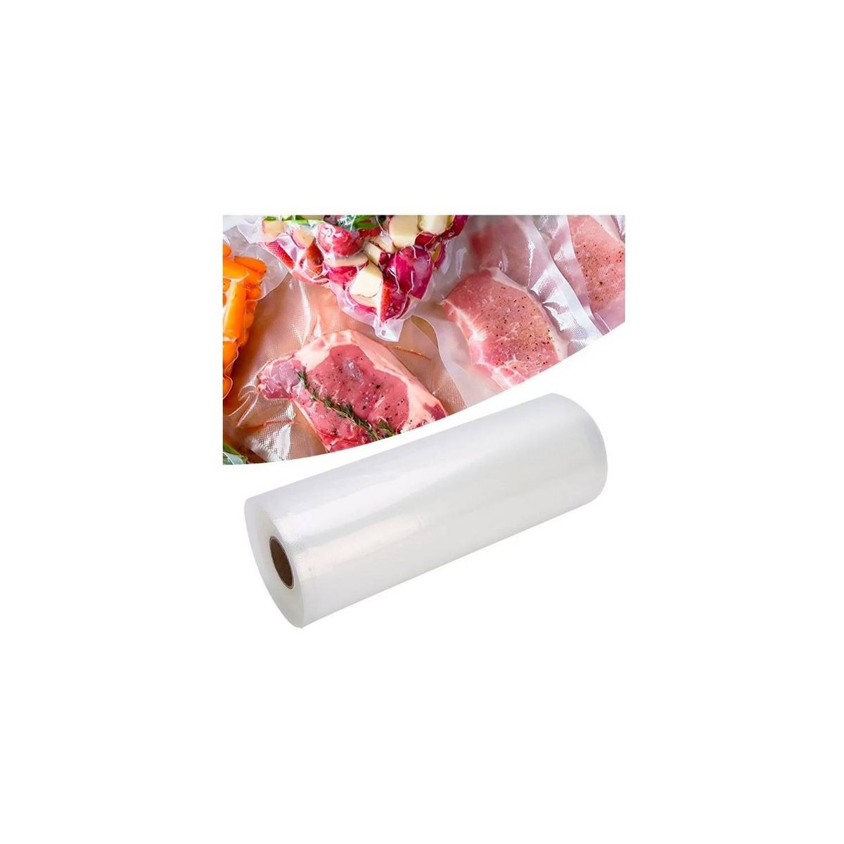 GENERICO - Rollo De Bolsa Para Sellar Al Vacio  Rollo 5 mts x 28 cm