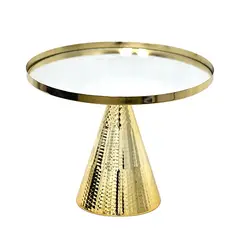 GENERICO - Centro de Mesa Mirror Gold (30x 30 x 23cm)
