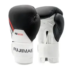FUJIMAE - Guantes Boxeo Box Proseries 2.0. Cuero 14oz Negro