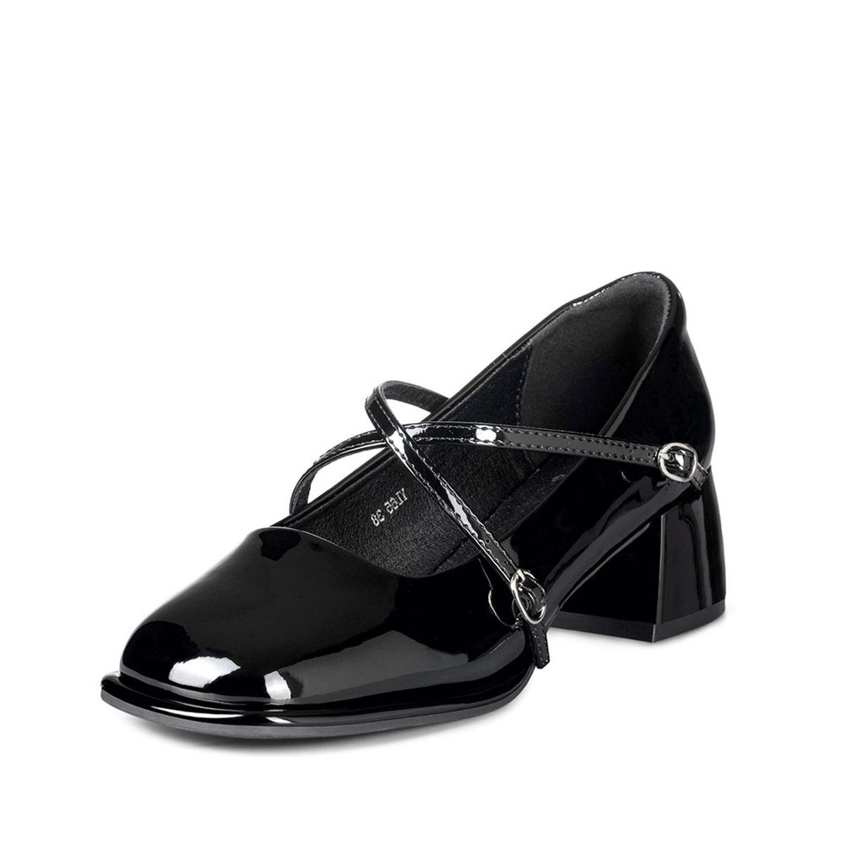 WEIDE - Zapato Mary Jane Negro Charol Elegante Mujer Weide YL65