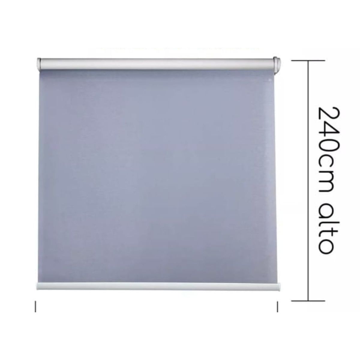 GENERICO - cortinas roller dobles screen mas blackout 100x240 gris