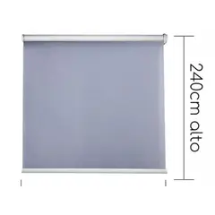 GENERICO - Cortinas roller dobles screen mas blackout 100x240 gris