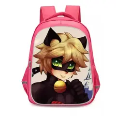 GENERICO - Mochila Escolar Miraculous Cat Nor Para Niñas Diseños Mix