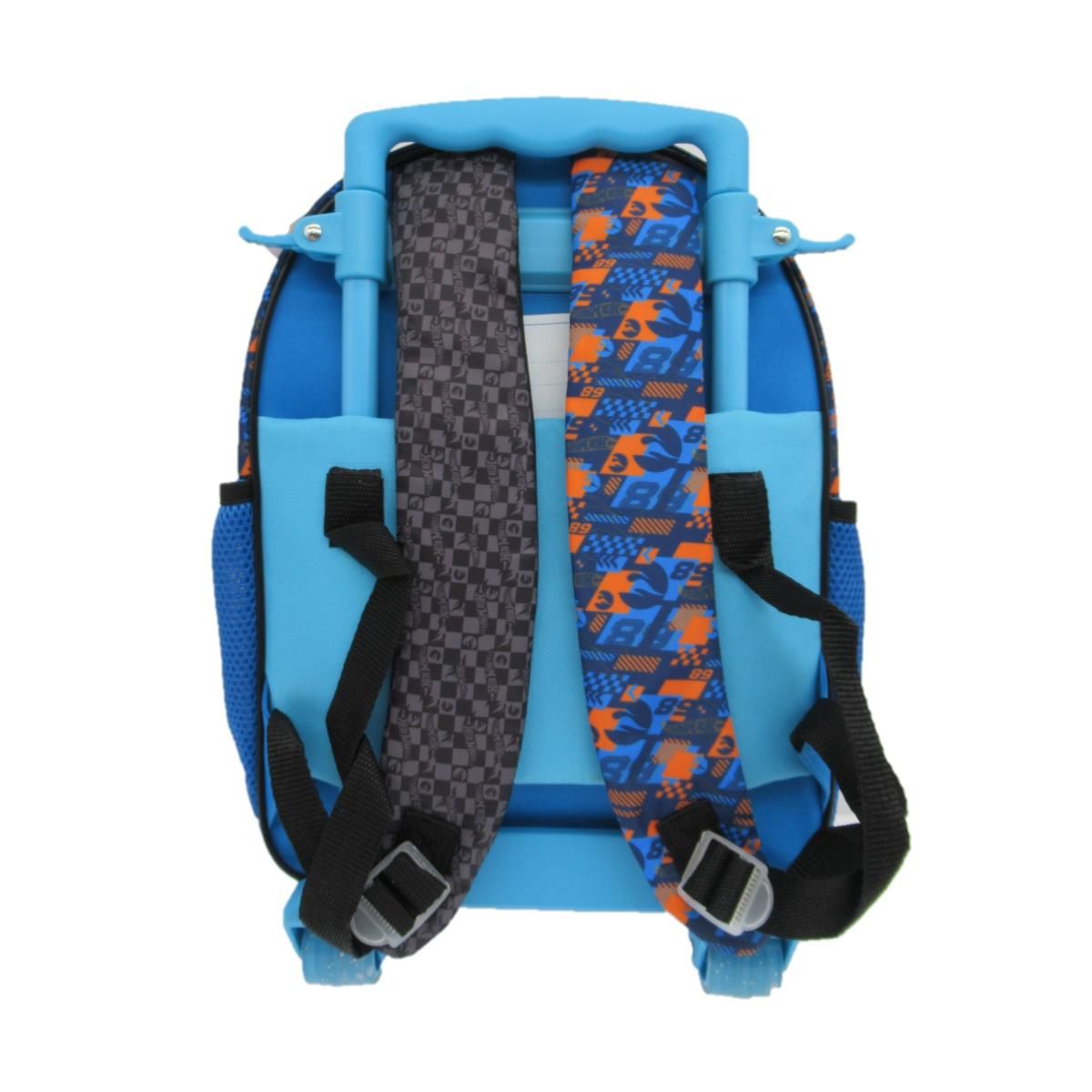 HOT WHEELS - Mochila Escolar Con Ruedas Niño Azul Hot Wheels