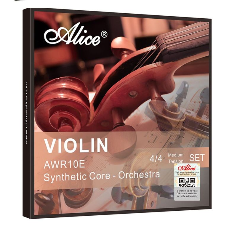 ALICE - Set De Cuerdas Para Violín Synthetic Core Alice AWR10E