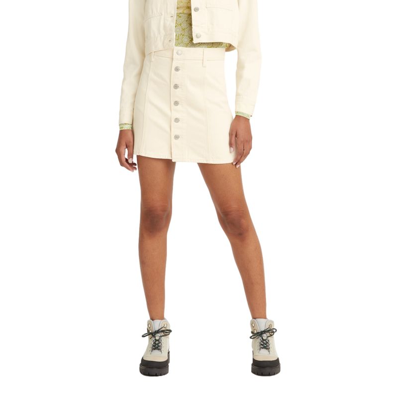 LEVIS - Falda Mujer A-Line Mini Blanco Levis