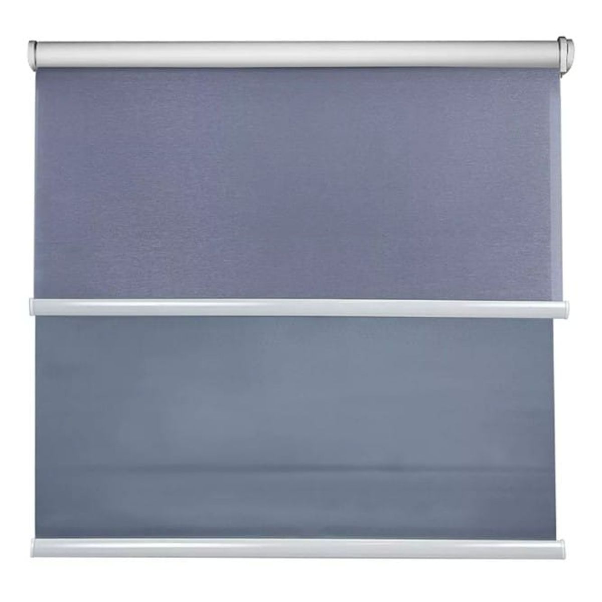 GENERICO - Cortina Roller doble visillo mas black out 140x240 gris