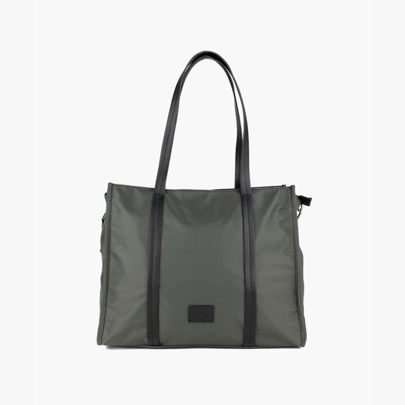 LOUNGE - Cartera De Hombro Mujer Nylon Verde Musgo