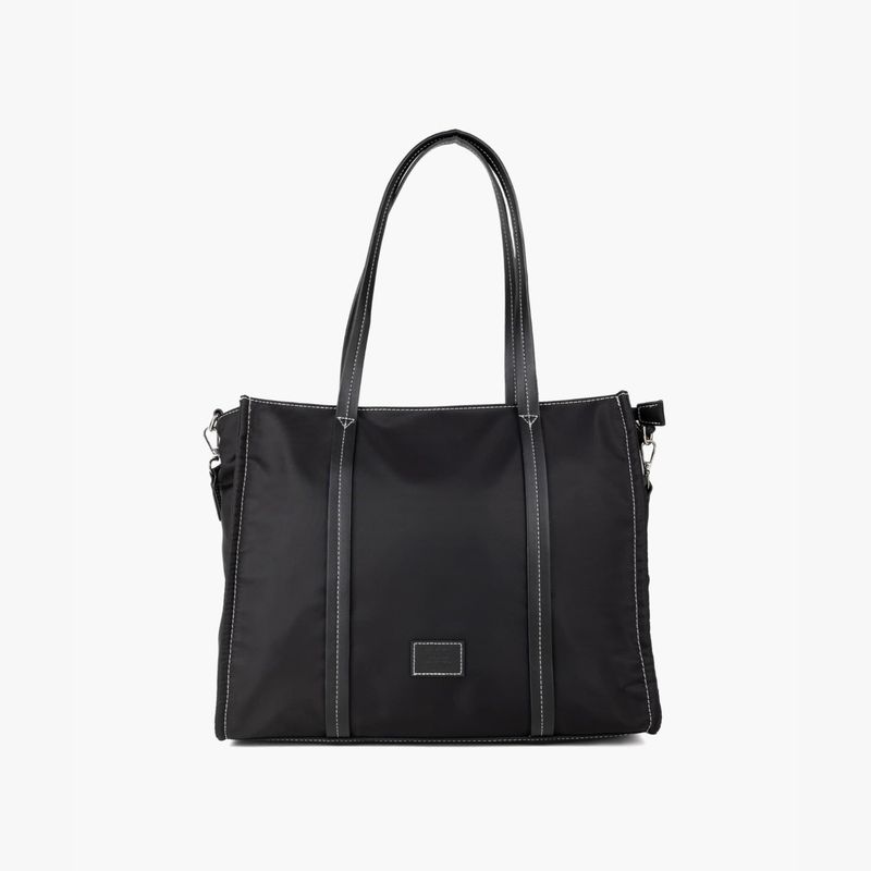 LOUNGE - Cartera De Hombro Mujer Nylon Negro