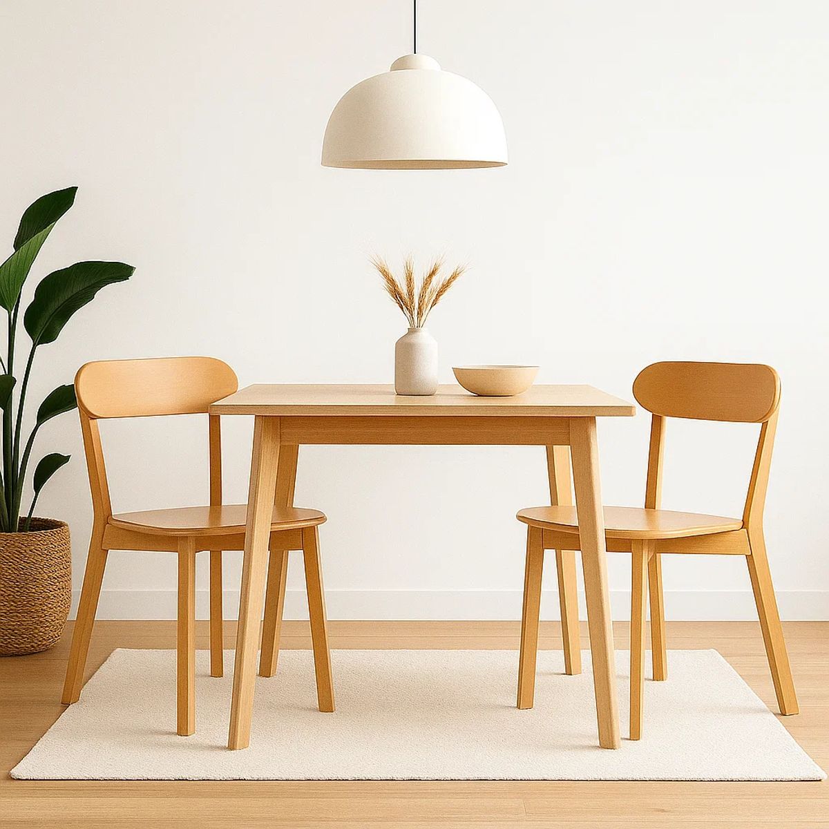 KLIK - Pack de 2 Sillas Fresno de Madera - Natural KLIK