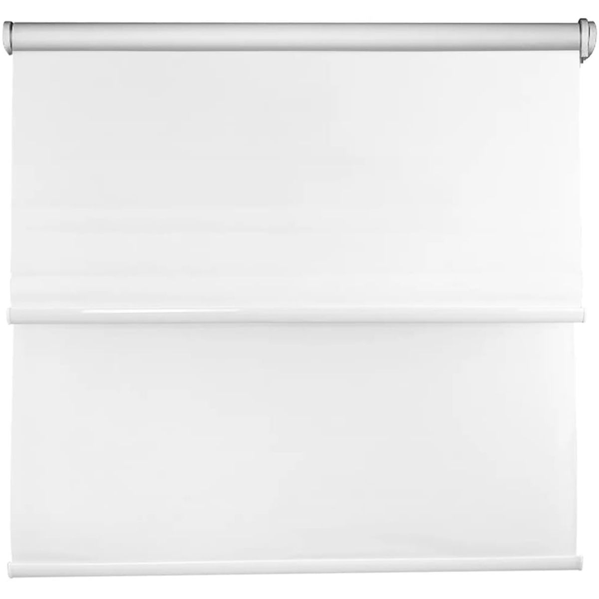 GENERICO - Cortina Roller doble visillo mas black out 100x240 Blanca
