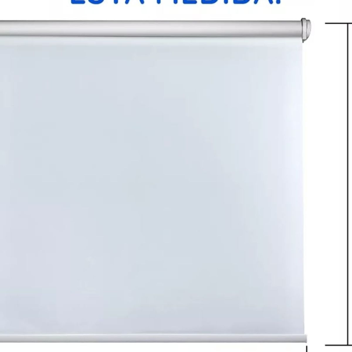 GENERICO - Cortina Roller doble visillo mas black out 120x240 Blanca