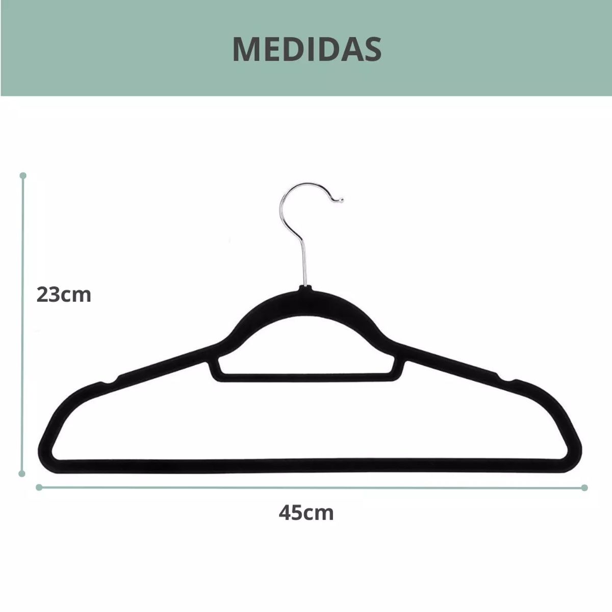 GENERICO - Colgadores De Ropa Casatua Set 30u Terciopelo Antideslizante