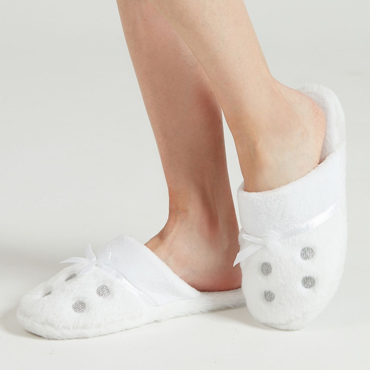 BARBIZON - Zapatilla Lunares Blanco