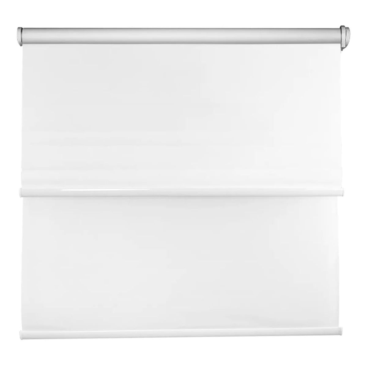 GENERICO - Cortina Roller doble visillo mas black out 180x240 Blanca